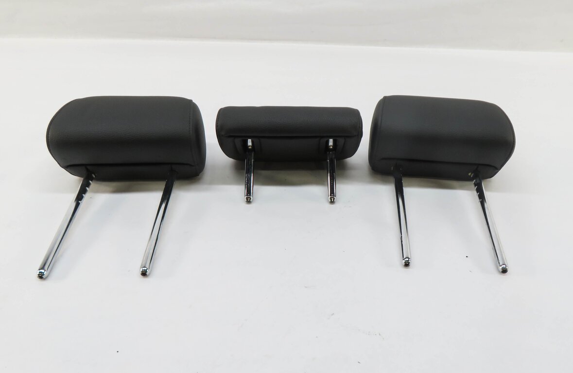 Thumbnail 2: 2013 BMW 528i (F10) REAR SEAT LEFT / CENTER / RIGHT HEADREST SET (BLACK LEATHER)