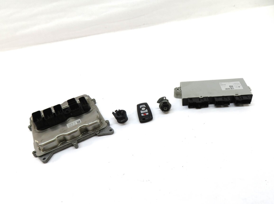 2013 BMW 528i F10 MEVD1724 2.0L N20 TURBO ENGINE DME IMMOBILIZER MODULE KEY SET
