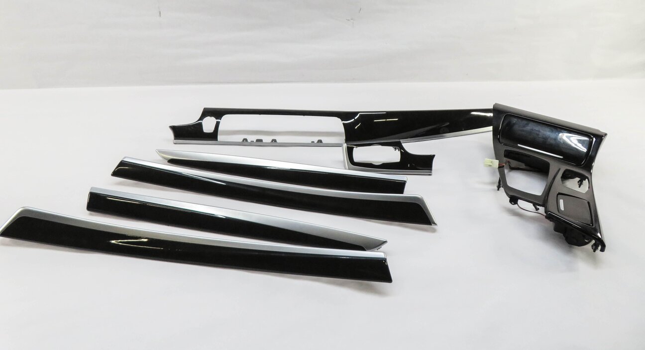 2013 BMW 528i (F10) DASH DOOR CONSOLE WOOD GRAIN TRIM PANEL SET (FINE ASH WOOD)