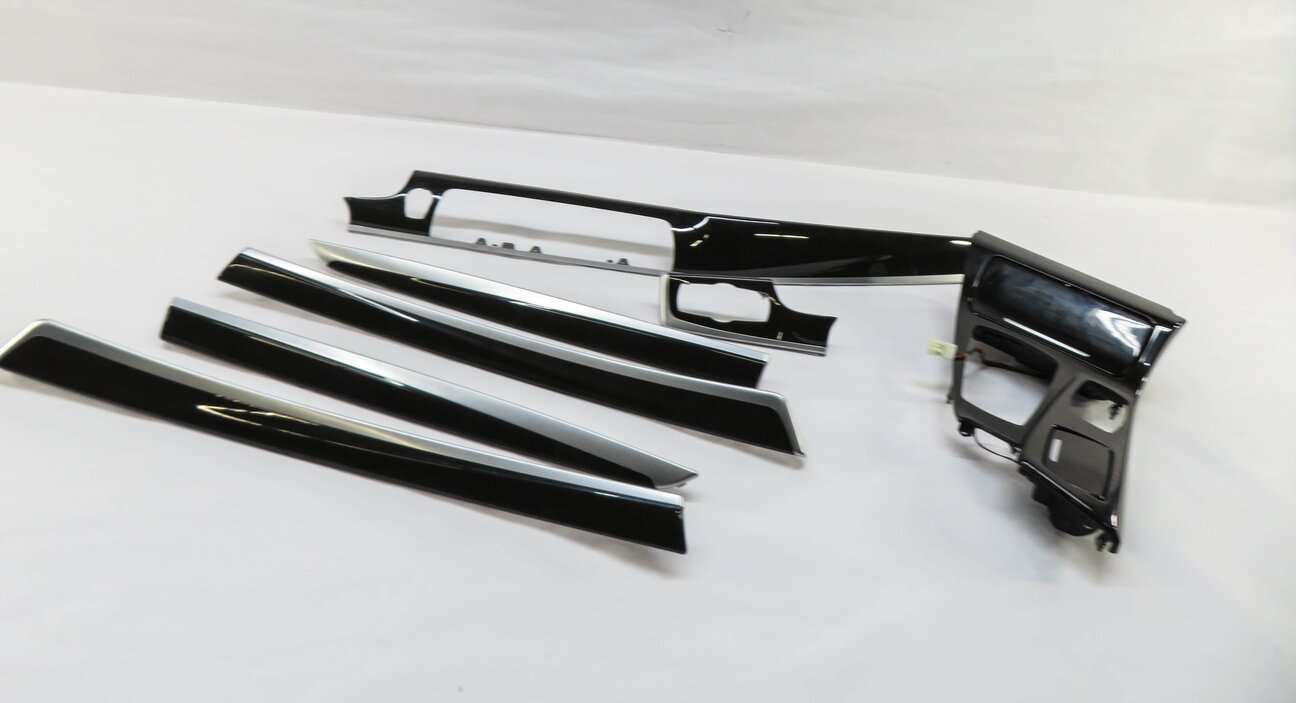 Thumbnail 13: 2013 BMW 528i (F10) DASH DOOR CONSOLE WOOD GRAIN TRIM PANEL SET (FINE ASH WOOD)