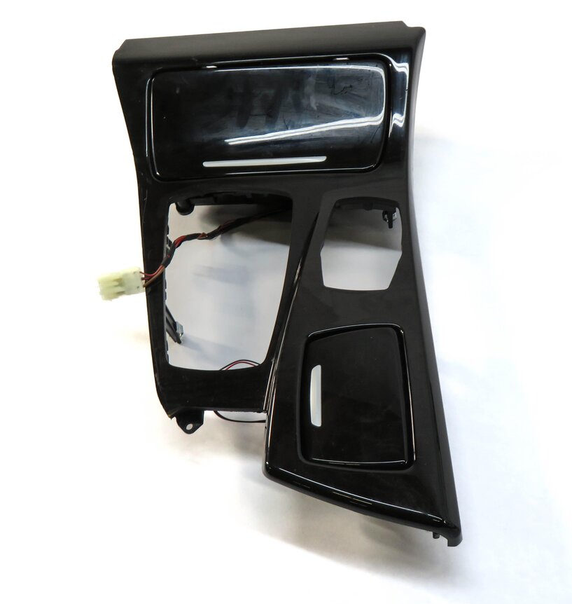 Thumbnail 6: 2013 BMW 528i (F10) DASH DOOR CONSOLE WOOD GRAIN TRIM PANEL SET (FINE ASH WOOD)