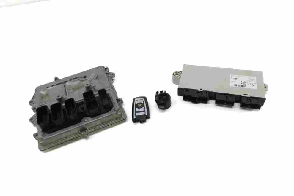 Thumbnail 1: 13-15 BMW ACTIVE 3 5 7 (F01 F10 F30) 3.0L N55 HYBRID ECM CAS4 MODULE KEY FOB SET