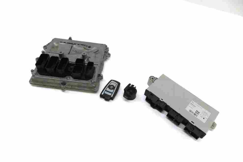 Thumbnail 3: 13-15 BMW ACTIVE 3 5 7 (F01 F10 F30) 3.0L N55 HYBRID ECM CAS4 MODULE KEY FOB SET