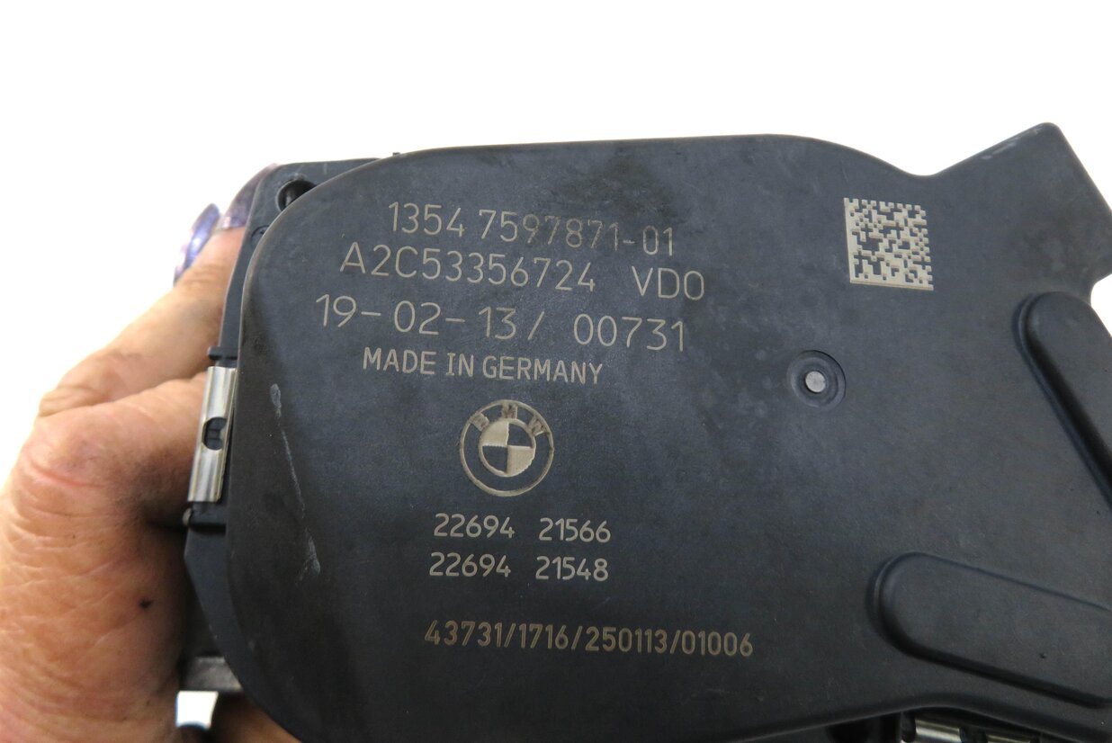 Thumbnail 5: 11-18 BMW 335i 535i 740i X1 X3 X4 X5 X6 - 3.0L N55 TURBO ENGINE THROTTLE BODY