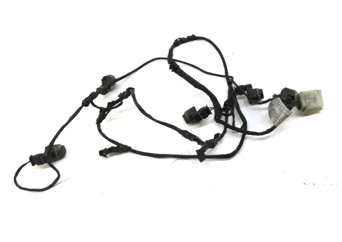 2013 BMW ACTIVE HYBRID 7 F04 FRONT PARKING PDC SENSOR SET/5 BLACK & WIRE HARNESS