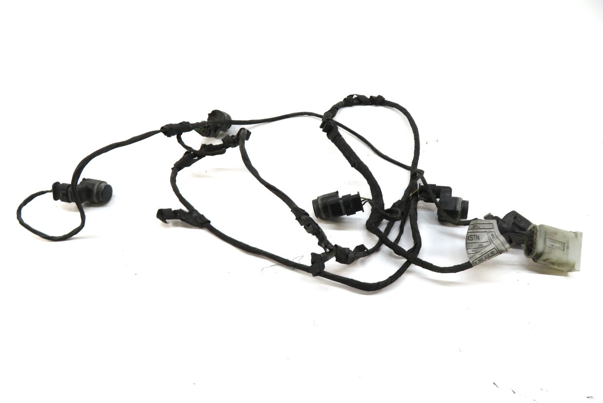 Thumbnail 2: 2013 BMW ACTIVE HYBRID 7 F04 FRONT PARKING PDC SENSOR SET/5 BLACK & WIRE HARNESS