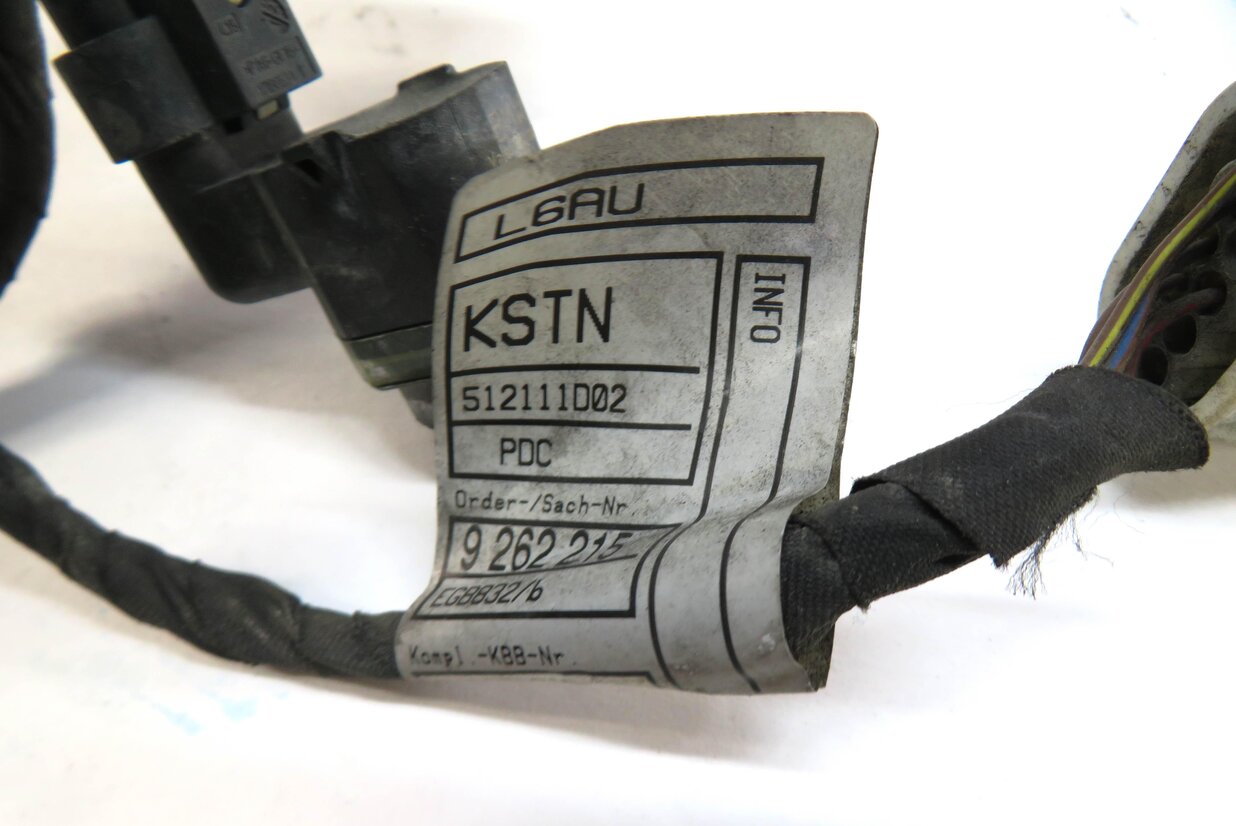 Thumbnail 3: 2013 BMW ACTIVE HYBRID 7 F04 FRONT PARKING PDC SENSOR SET/5 BLACK & WIRE HARNESS