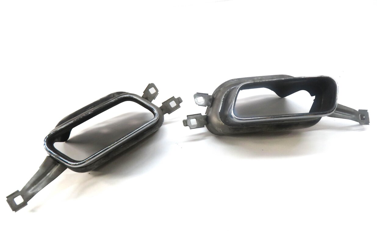 Thumbnail 2: 2013 BMW 740i LEFT & RIGHT (F01 F02) METAL EXHAUST MUFFLER TIP SET-2