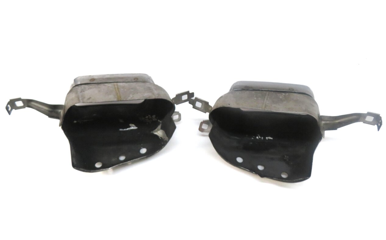 Thumbnail 4: 2013 BMW 740i LEFT & RIGHT (F01 F02) METAL EXHAUST MUFFLER TIP SET-2