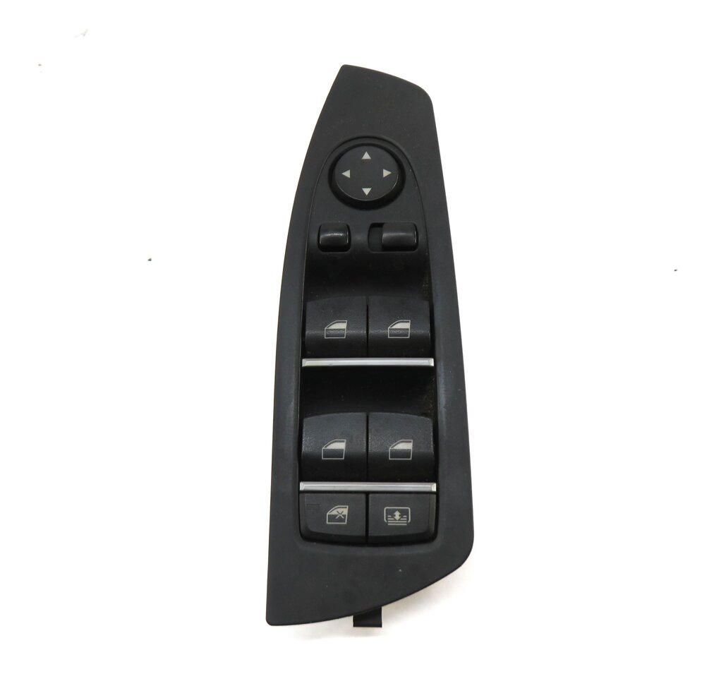 Thumbnail 2: 09-15 BMW 740i 750i 760i B7 (F01) DRIVER WINDOW SWITCH w/ SHADE & P-FOLD (BLACK)