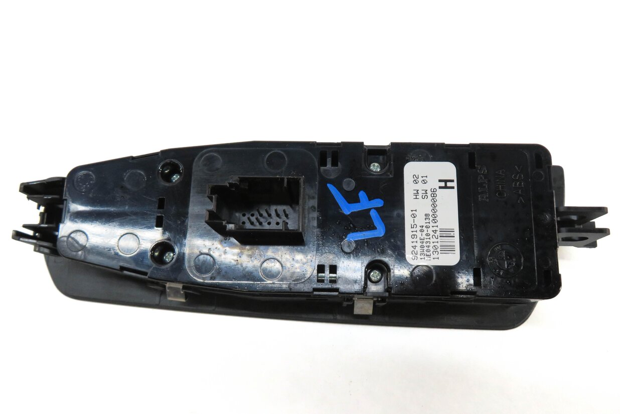 Thumbnail 4: 09-15 BMW 740i 750i 760i B7 (F01) DRIVER WINDOW SWITCH w/ SHADE & P-FOLD (BLACK)