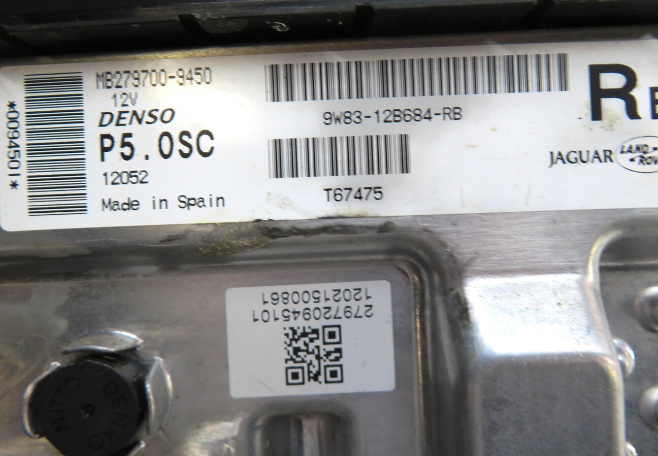 Thumbnail 12: 12-13 RANGE ROVER SPORT (L320) 5.0L SUPERCHARGED ENGINE ECM BCM MODULE KEY SET