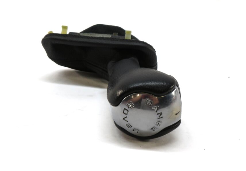 2012 RANGE ROVER SPORT (L320) FLOOR SHIFTER KNOB w/ BOOT (SILVER & BLACK)