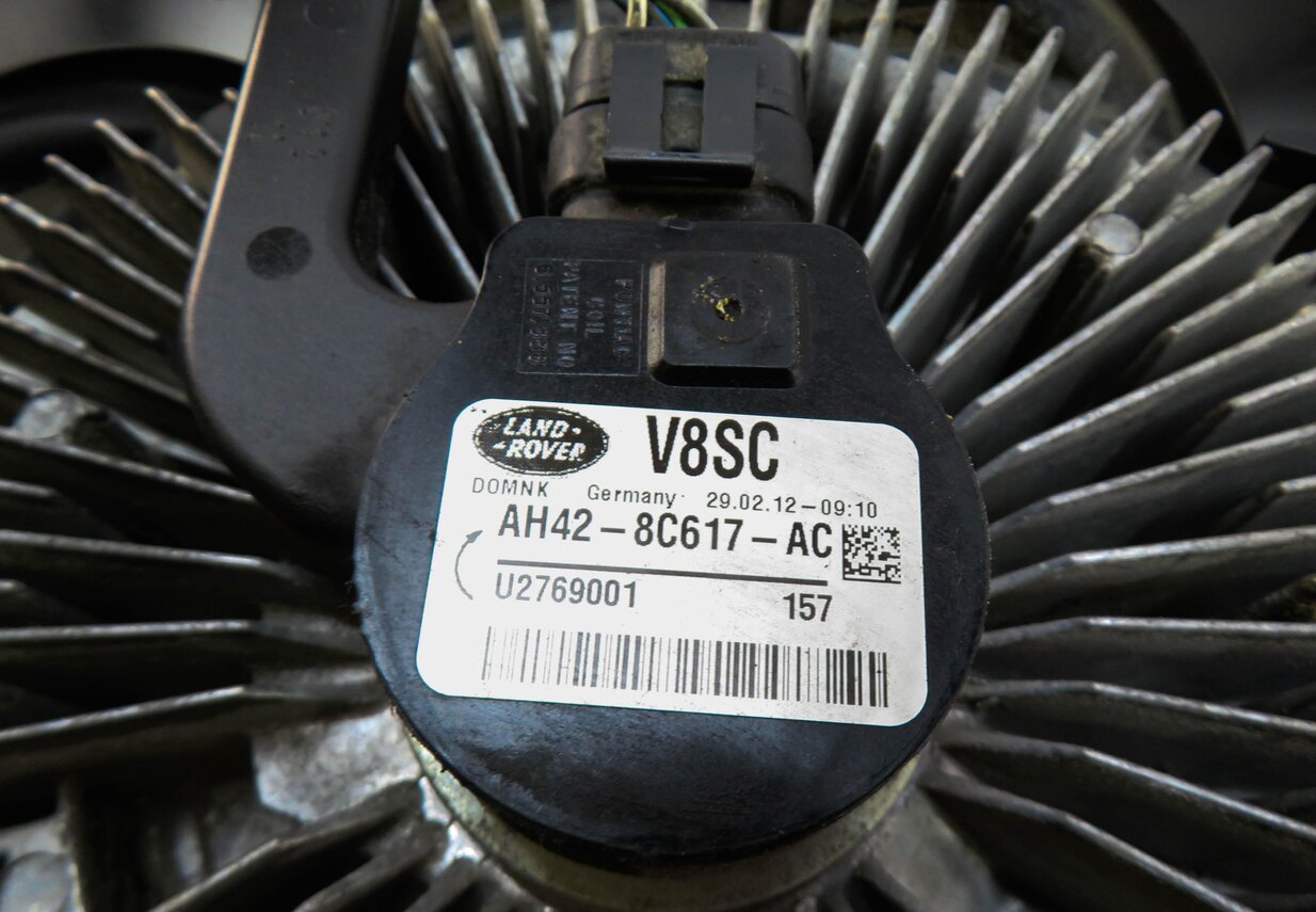 Thumbnail 6: 10-18 RANGE ROVER SPORT LR4 3.0L 5.0L SUPERCHARGED ENGINE COOLING FAN w/ CLUTCH
