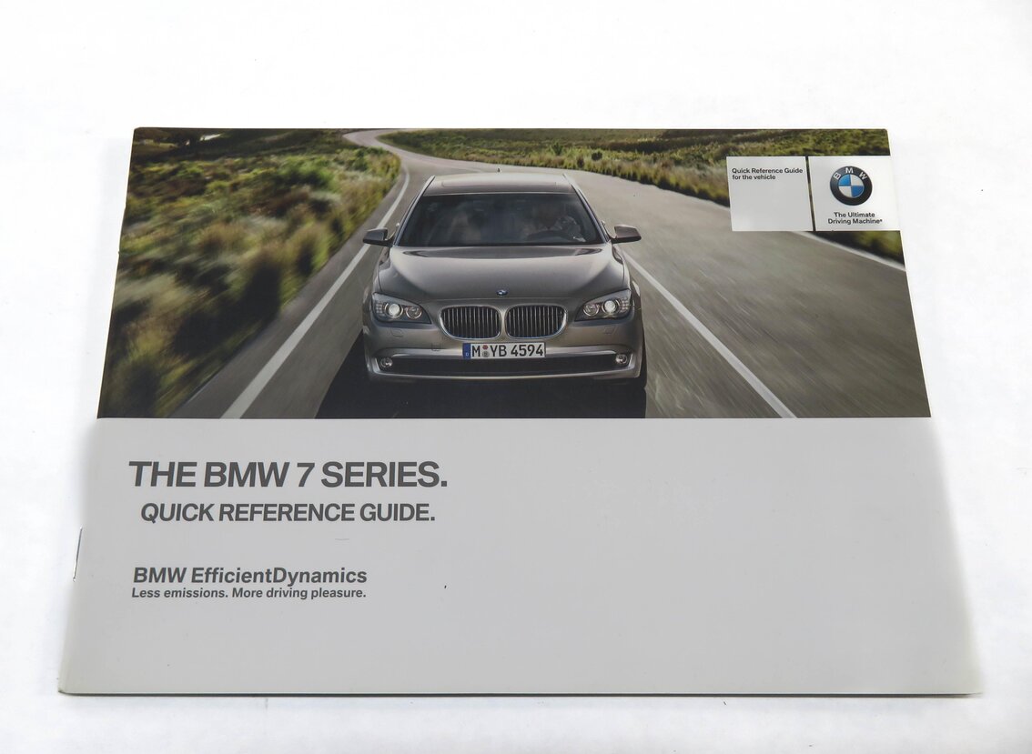 Thumbnail 3: 2012 BMW 740Li (F01) OWNERS MANUAL BOOKLET SET/3 w/ CARRYING CASE