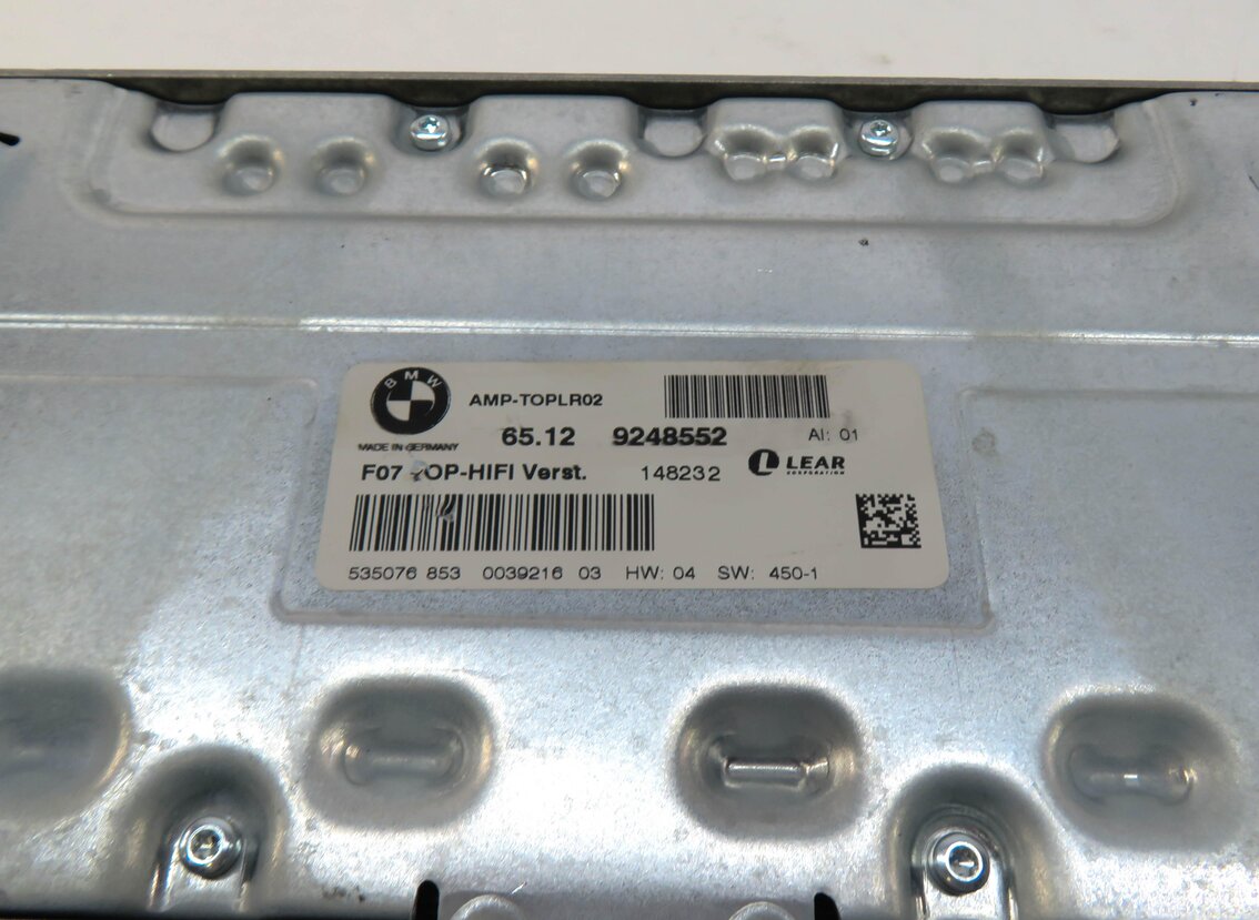 Thumbnail 4: 2012 BMW 740Li (F01) LEAR TOP HIFI HIGH FIDELITY AMP AMPLIFIER 65129248552