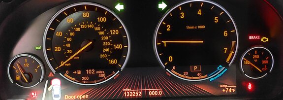 Thumbnail 2: 2011-2014 BMW 528i 535i 550i 640i 650i 740i 750i 760i X3 SPEEDOMETER GAUGE 132k