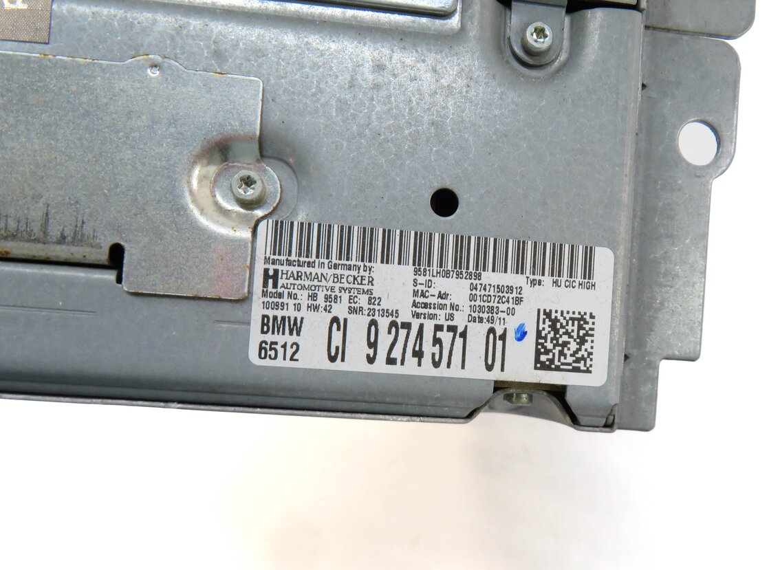 Thumbnail 6: 10-12 BMW 528i 535i 550i 750i 760i (F01 F10) STEREO CD GPS NAVIGATION RECEIVER