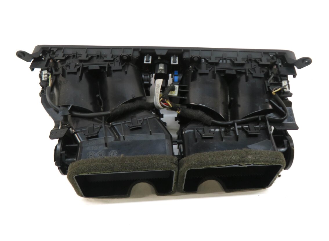 Thumbnail 3: 2012 BMW 740Li (F01) FRONT CENTER DASH A/C HEATER DUAL AIR VENT (BLACK & SILVER)