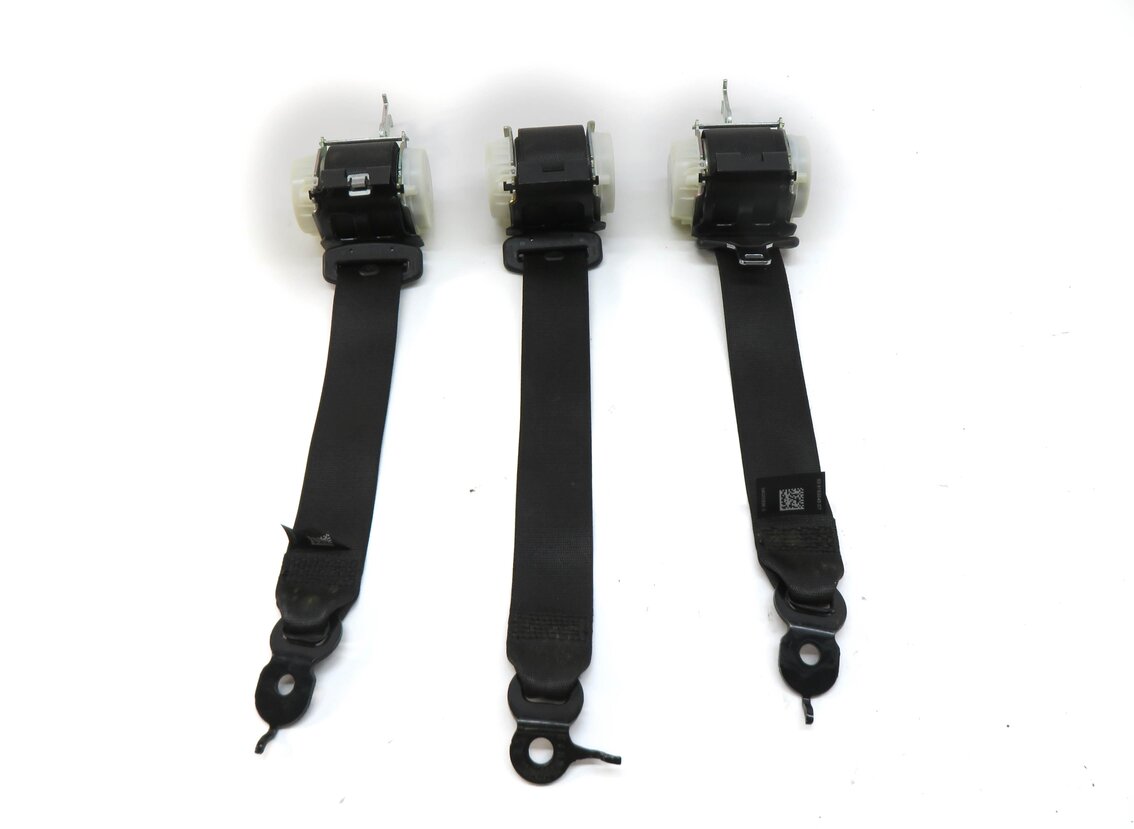 Thumbnail 2: 2012 BMW 740Li (F01) REAR LEFT RIGHT CENTER SEATBELT RETRACTOR SET/3 (BLACK)