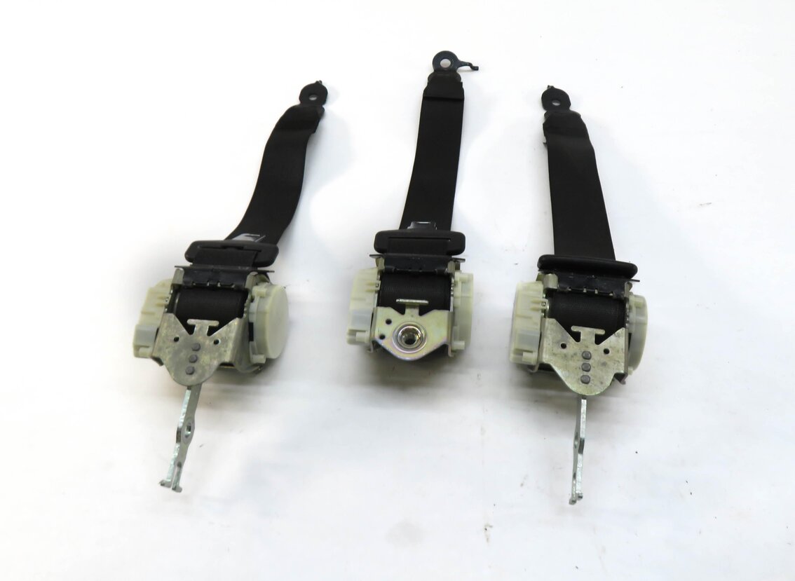 Thumbnail 3: 2012 BMW 740Li (F01) REAR LEFT RIGHT CENTER SEATBELT RETRACTOR SET/3 (BLACK)