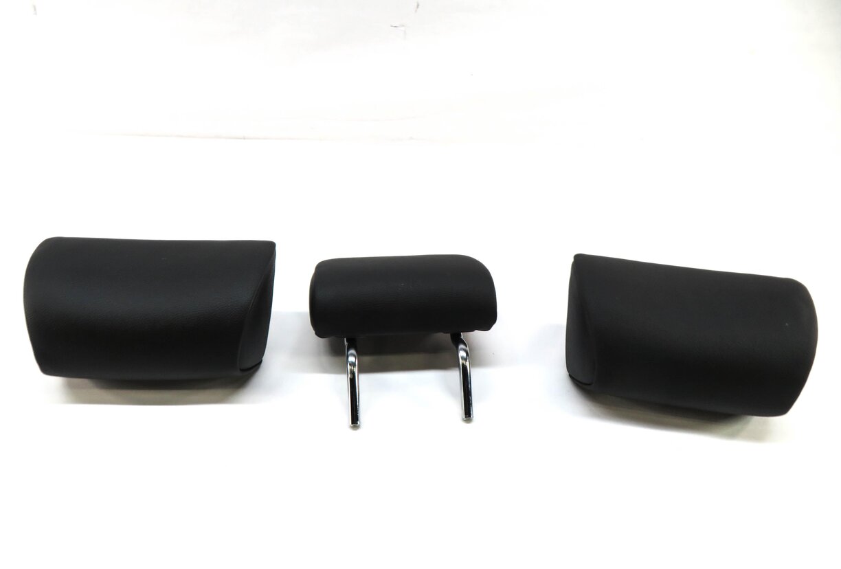 Thumbnail 3: 2012 BMW 740Li F01 REAR LEFT RIGHT CENTER HEADREST SET/3 (BLACK DAKOTA LEATHER)