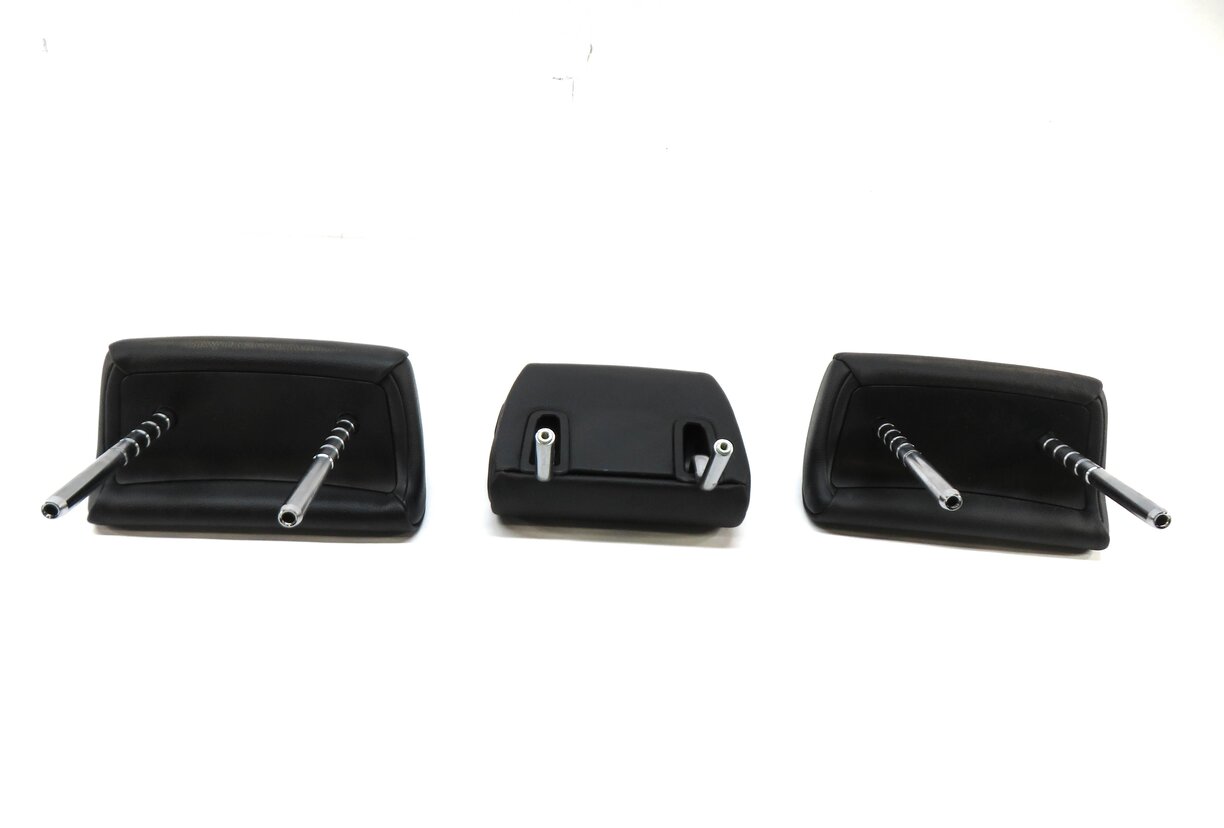 Thumbnail 5: 2012 BMW 740Li F01 REAR LEFT RIGHT CENTER HEADREST SET/3 (BLACK DAKOTA LEATHER)