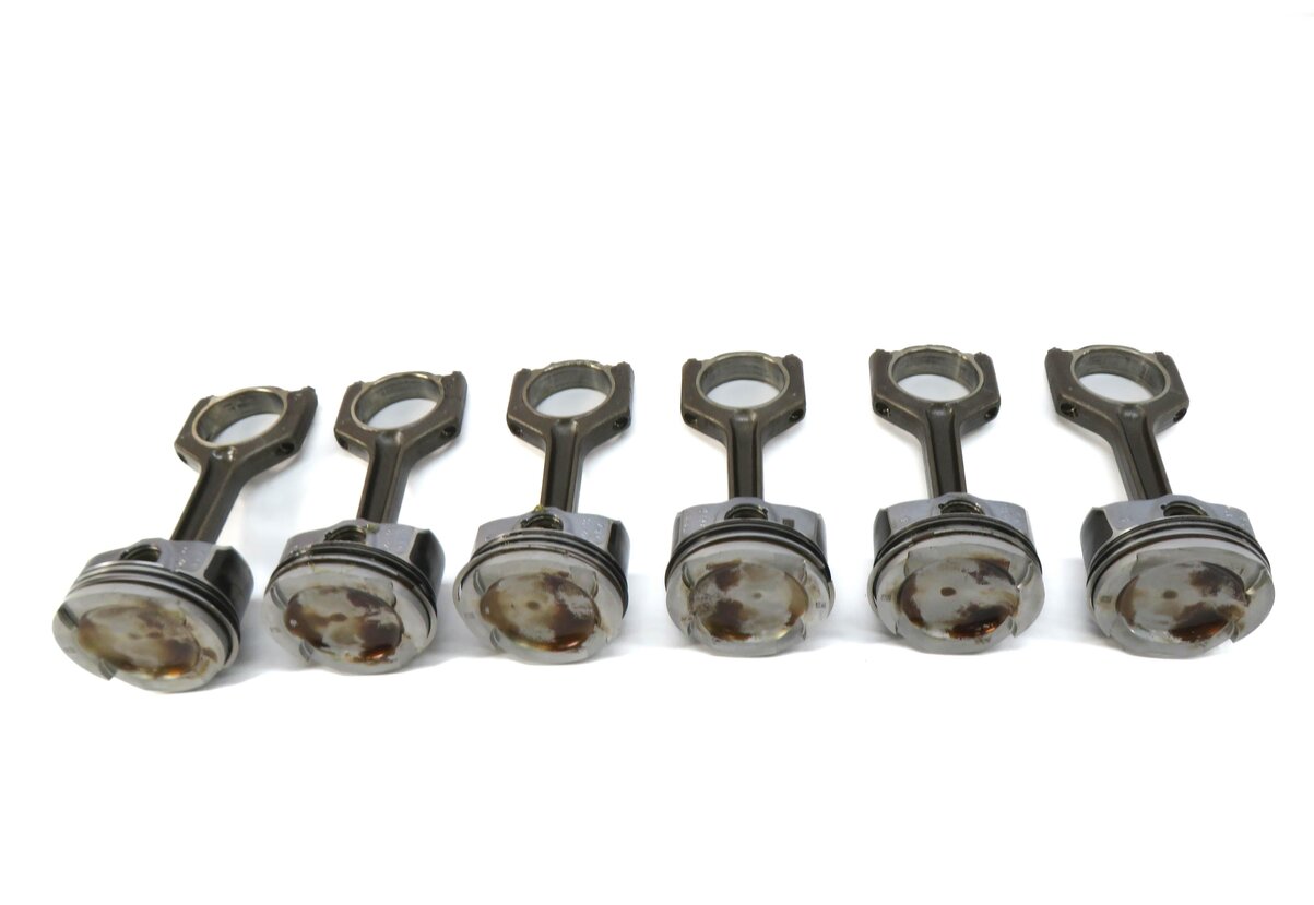 Thumbnail 3: 11-16 BMW 335i 740i Z4 (E90 F01 E89) 3.0L N54 TURBO PISTON CONNECTING ROD SET/6