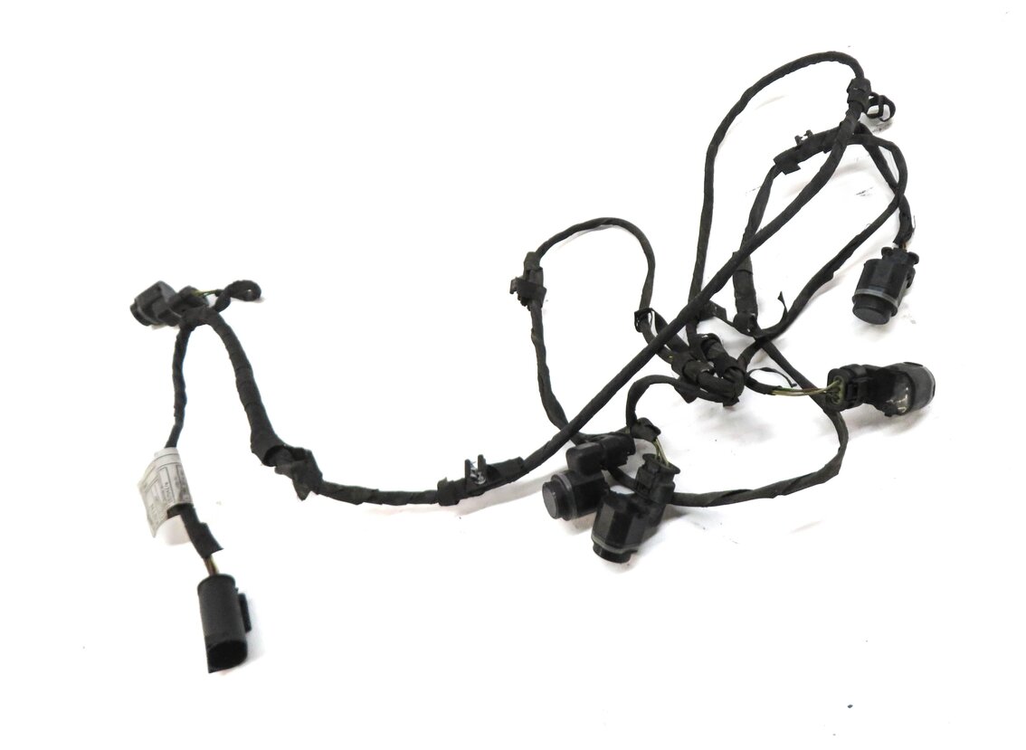 2012 BMW 740Li (F01) FRONT PARK ASSIST PDC SENSOR SET/5 (GREY) W/ WIRE HARNESS