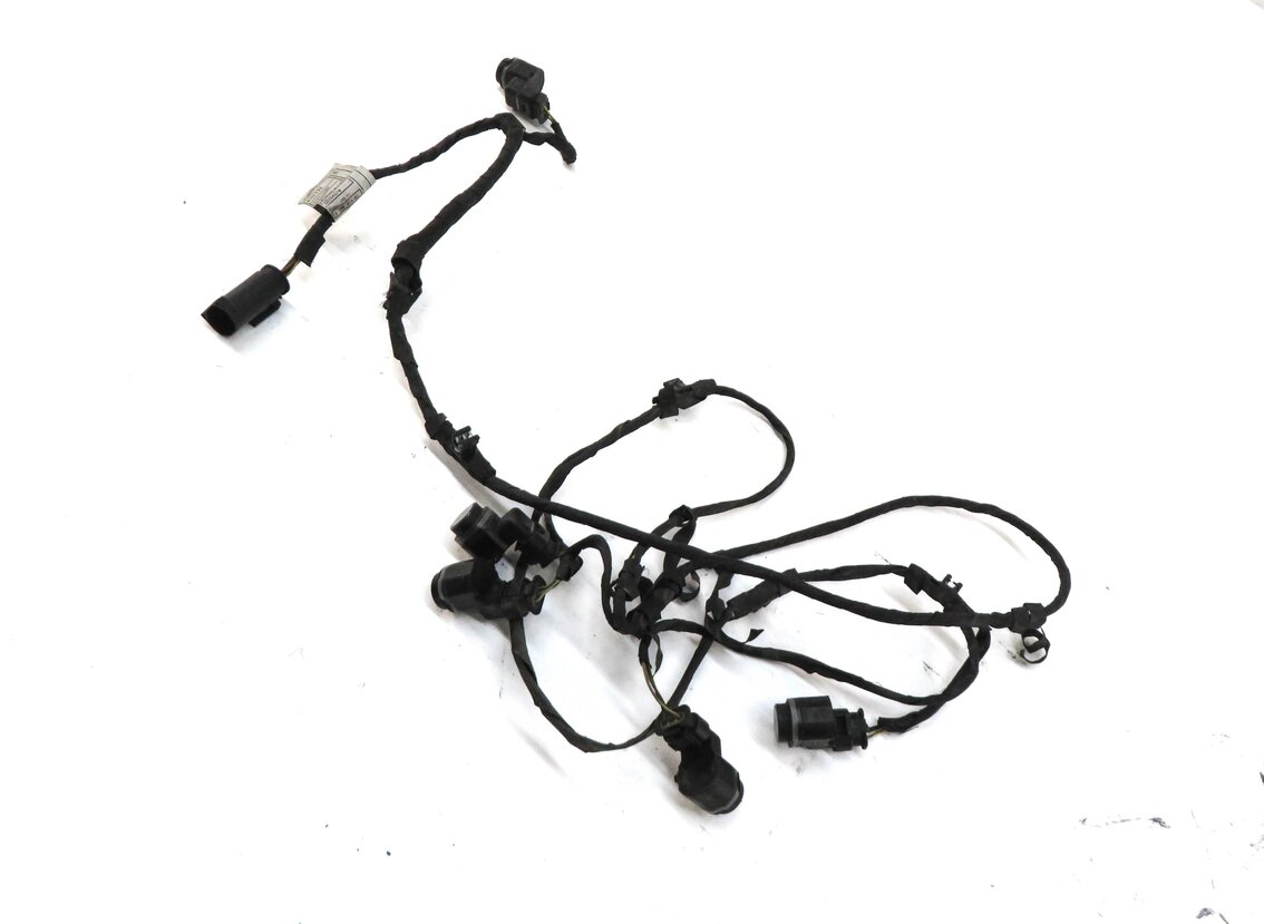 Thumbnail 3: 2012 BMW 740Li (F01) FRONT PARK ASSIST PDC SENSOR SET/5 (GREY) W/ WIRE HARNESS