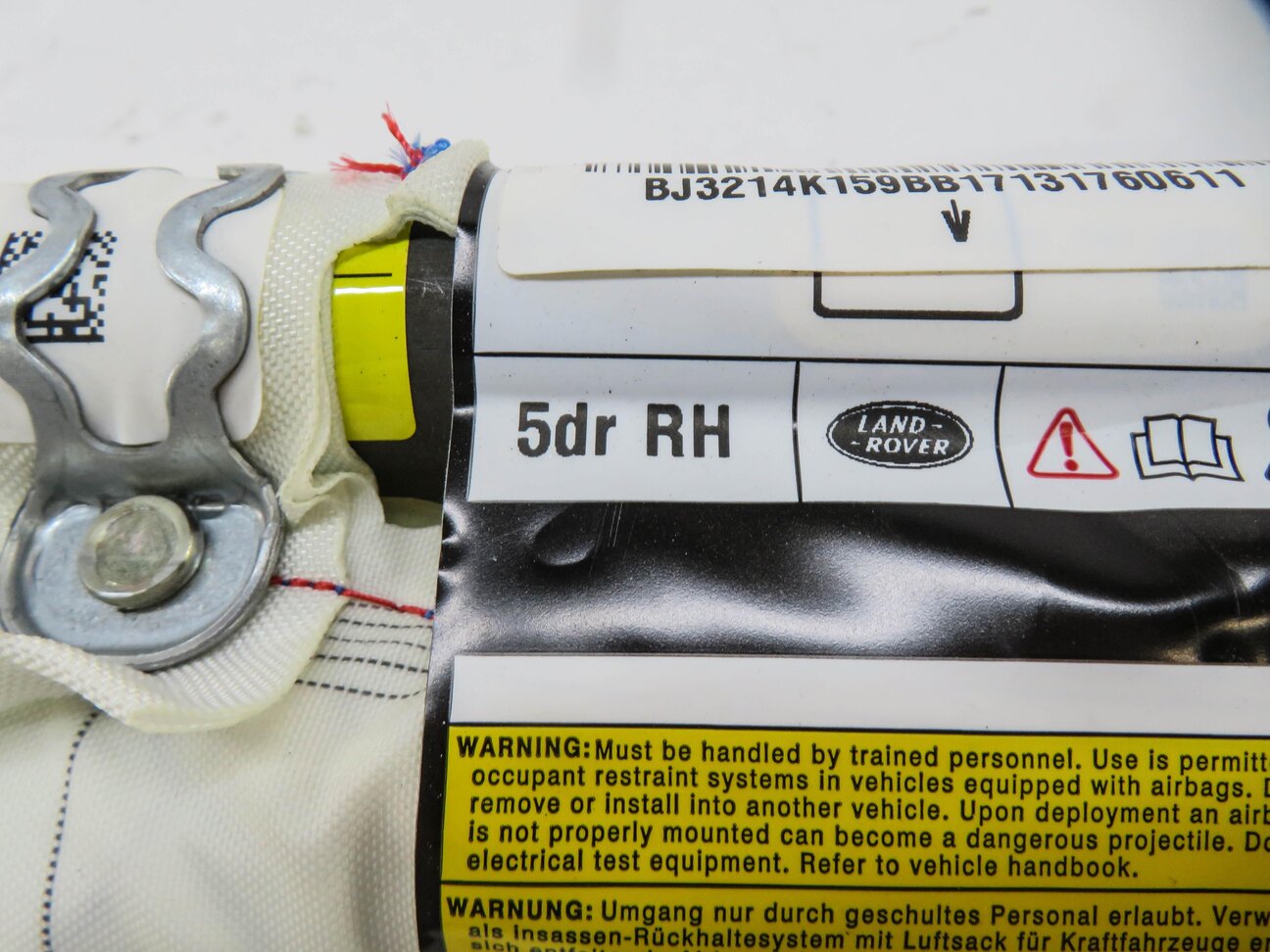 Thumbnail 5: 2012-2019 RANGE ROVER EVOQUE (L538) 4 DOOR - RIGHT PASSENGER SIDE CURTAIN AIRBAG