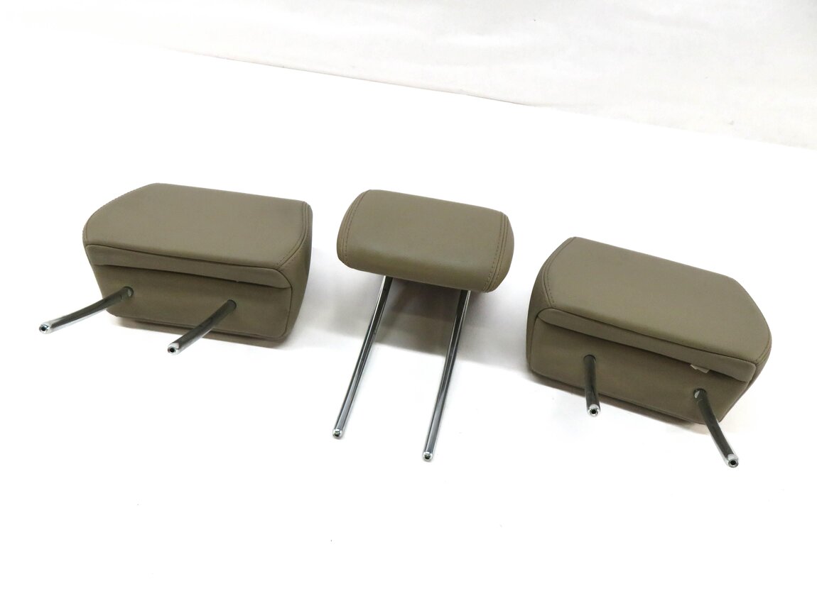 2013 RANGE ROVER EVOQUE (L538) REAR SEAT LEFT CENTER RIGHT HEADREST SET ALMOND