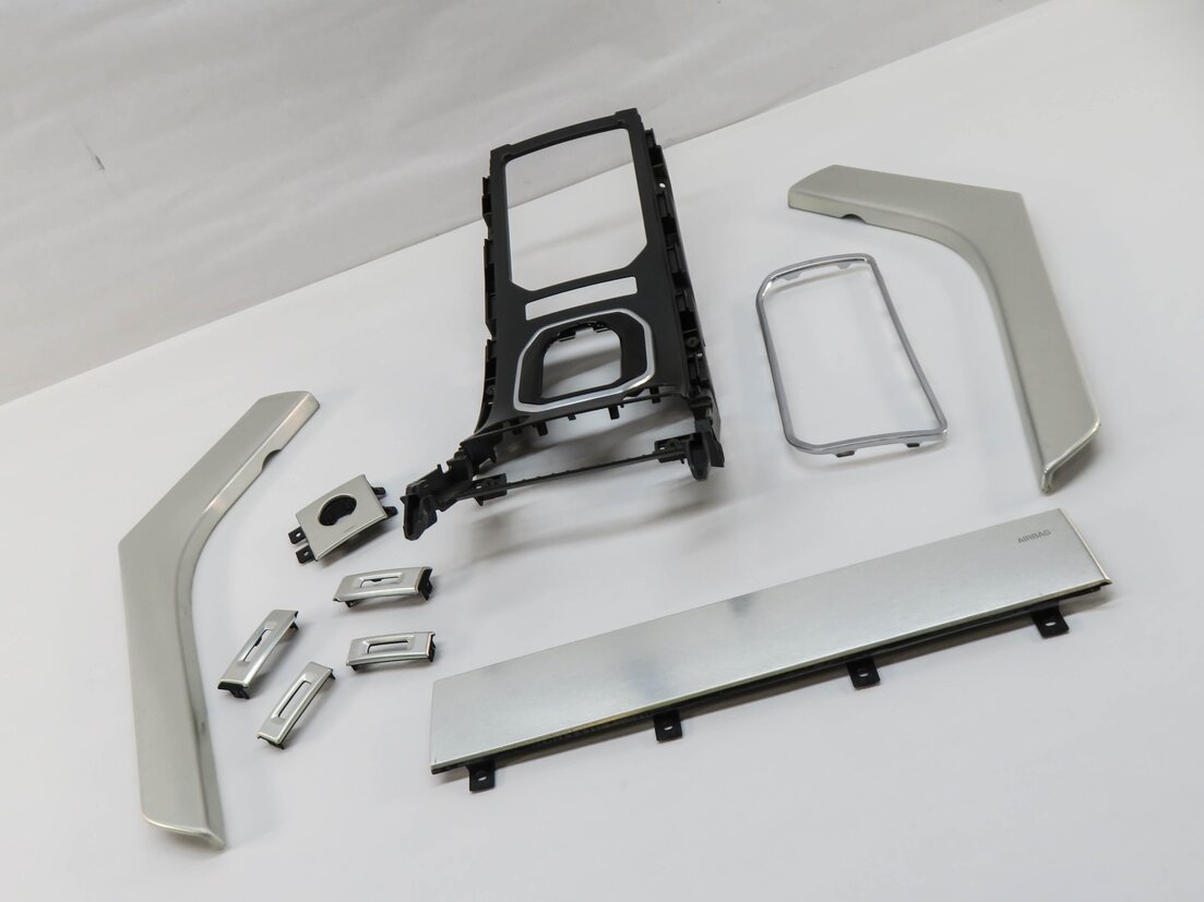 2013 RANGE ROVER EVOQUE (L538) DASH DOOR CONSOLE INTERIOR BRUSHED METAL TRIM SET