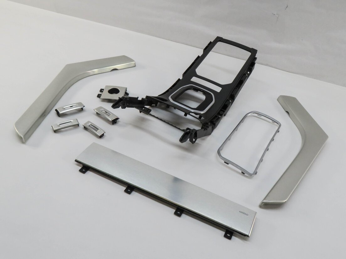 Thumbnail 13: 2013 RANGE ROVER EVOQUE (L538) DASH DOOR CONSOLE INTERIOR BRUSHED METAL TRIM SET
