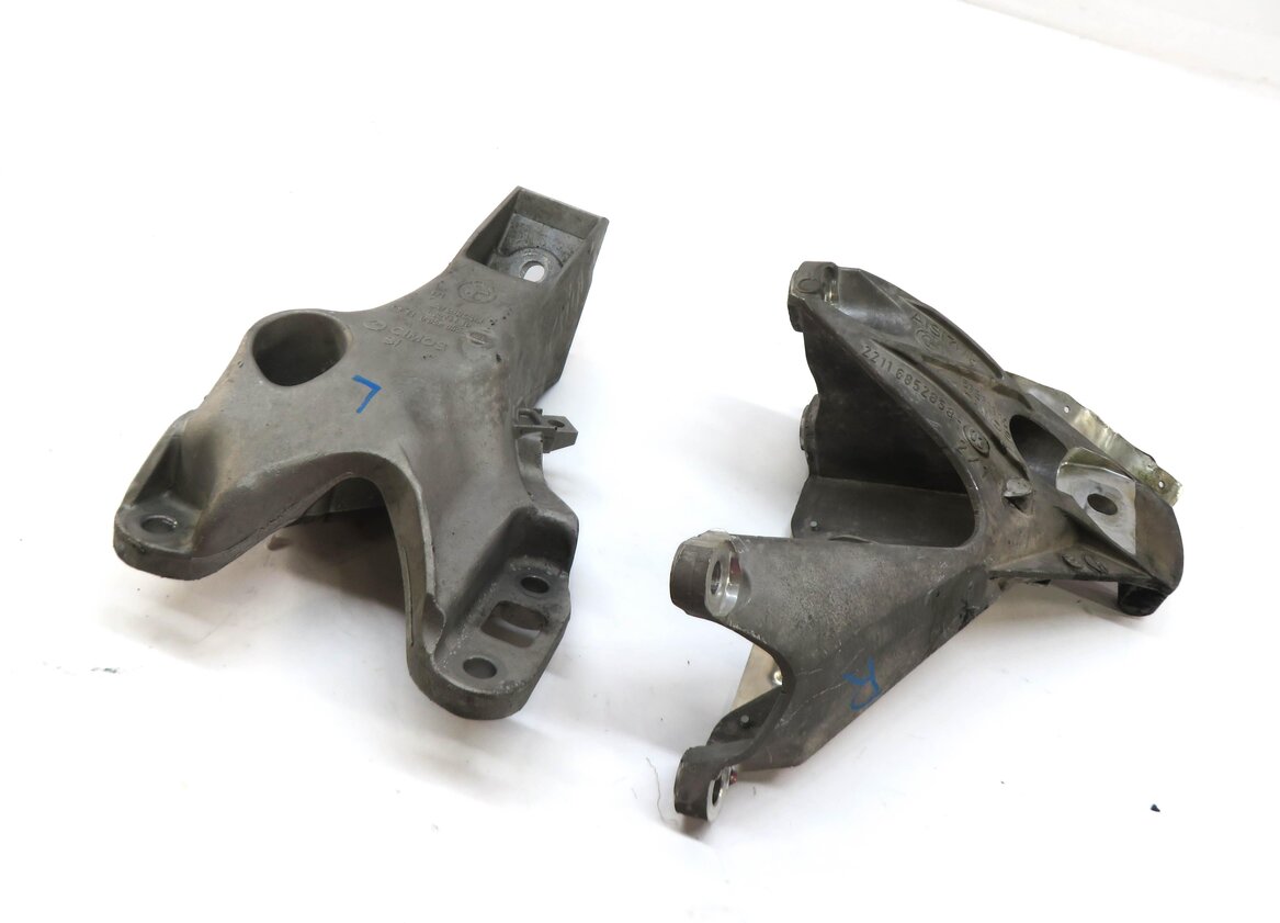 2015 BMW X5 (F15) 3.0L N55 TURBO ENGINE LEFT & RIGHT MOTOR MOUNT BRACKET SET-2