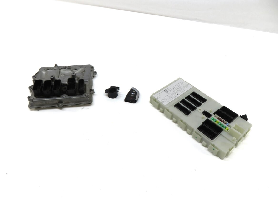 2015 BMW X5 (F15) 3.0L N55 TURBO ENGINE ECM BCM DME IMMOBILIZER MODULE KEY SET