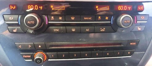 Thumbnail 3: 14-19 BMW X5 X6 X5M X6M ///M (F15 F16 F85 F86) FRONT HEATER TEMPERATURE CONTROL