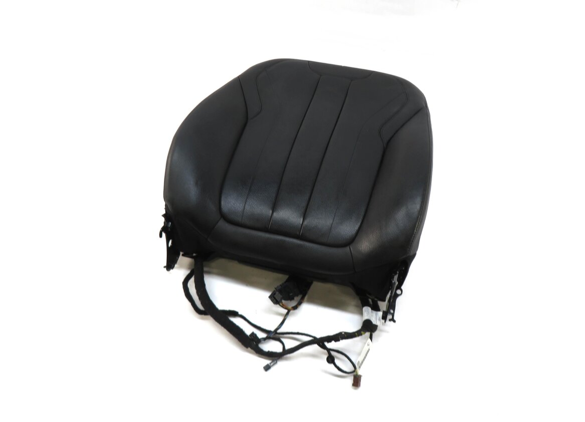 2015 BMW X5 (F15) LEFT FRONT DRIVER UPPER TOP HEATED SEAT CUSHION (BLACK LCSW)