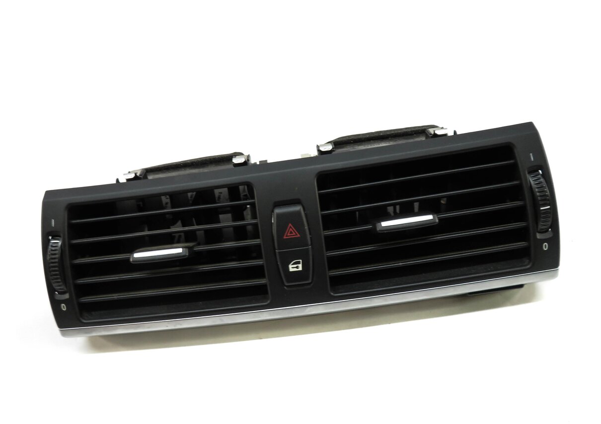 2012 BMW X5 (E70) FRONT CENTER DASH HEATER A/C AIR VENT w/ HAZARD LOCK SWITCH