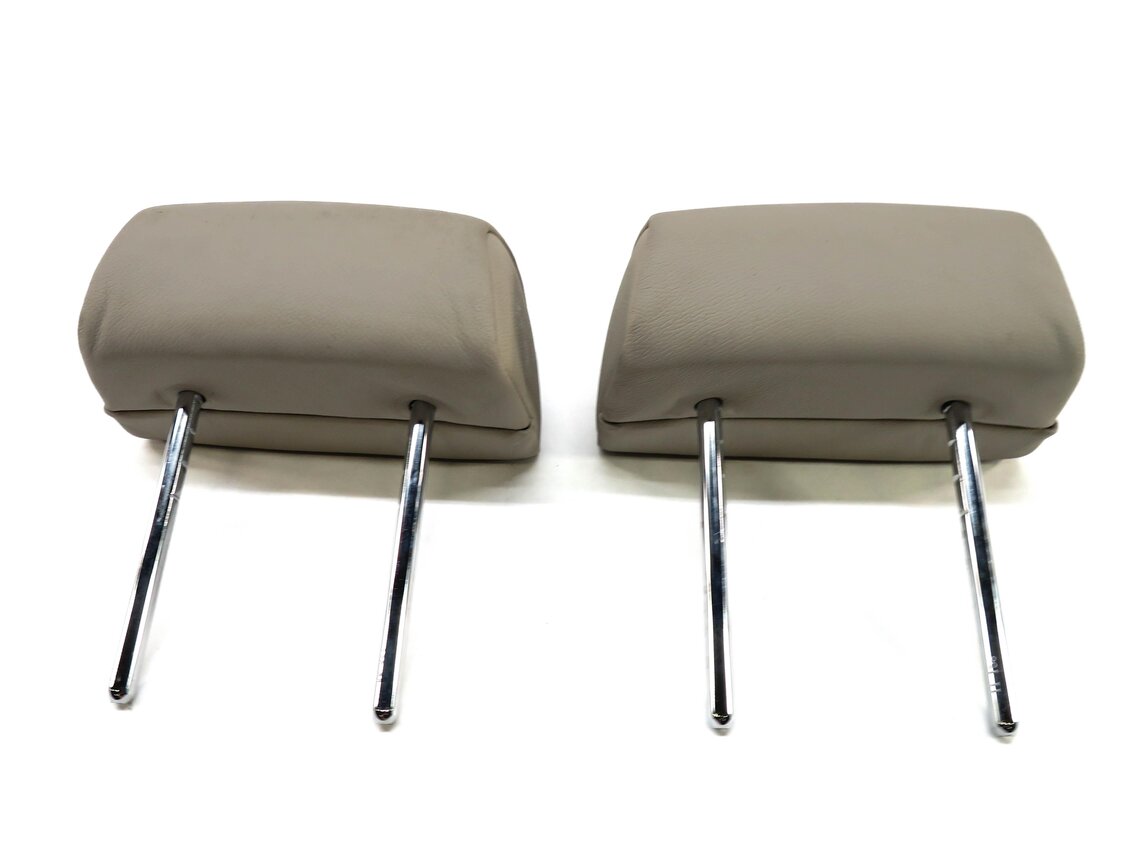 Thumbnail 5: 2012 BMW X5 (E70) LEFT & RIGHT REAR 2nd SECOND ROW SEAT HEADREST SET (OYSTER)