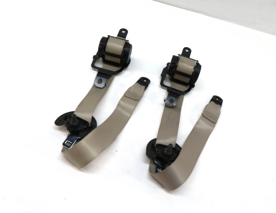 2016 BMW X5 (F15) LEFT & RIGHT REAR 2nd ROW SEAT SEATBELT RETRACTOR SET (BEIGE)