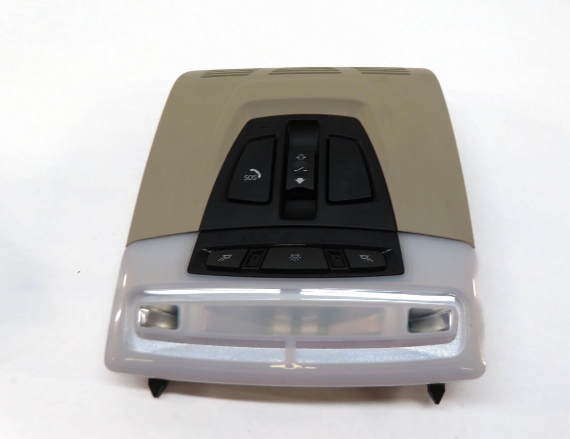 Thumbnail 2: 2016 BMW X5 (F15) FRONT DOMELIGHT MAP READING COURTESY DOME LIGHT LAMP (BEIGE)