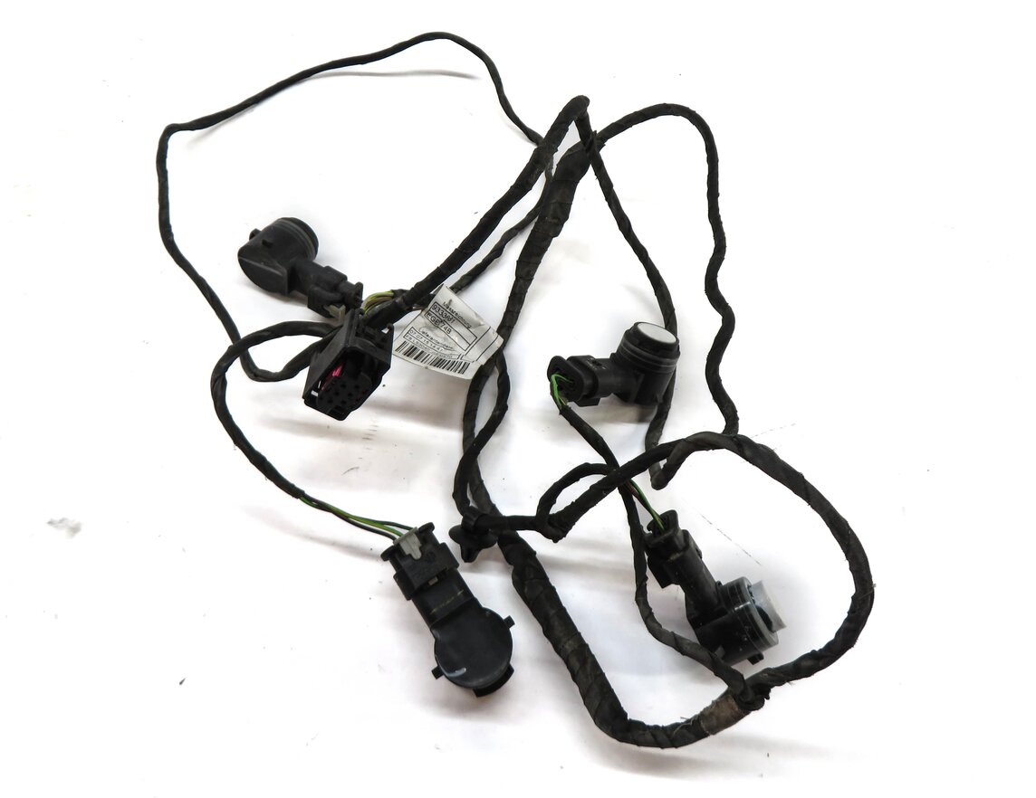2016 BMW X5 (F15) REAR PDC PARK DISTANCE SENSOR SET w/ HARNESS (ALPINE WHITE)