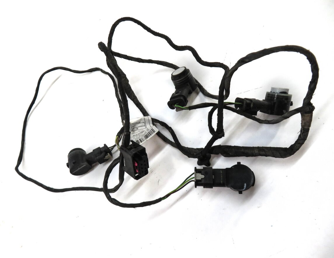 Thumbnail 2: 2016 BMW X5 (F15) REAR PDC PARK DISTANCE SENSOR SET w/ HARNESS (ALPINE WHITE)