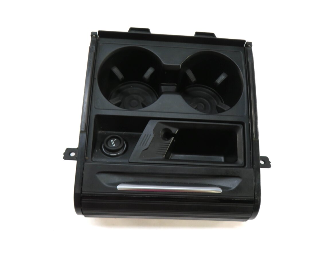 Thumbnail 5: 2016 BMW X5 (F15) FRONT CENTER CONSOLE ROLL TOP CUP HOLDER ASHTRAY COMPARTMENT