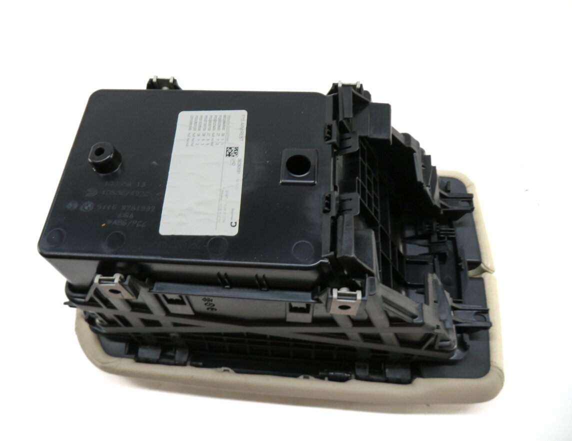 Thumbnail 4: 2014-2019 BMW X5 X6 (F15 F16) FRONT CENTER CONSOLE ARM REST COMPARTMENT (BEIGE)