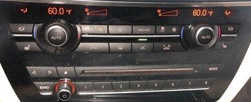 Thumbnail 2: 2014-2018 BMW X5 (F15 F85) FRONT HEATER A/C TEMPERATURE CLIMATE CONTROL PANEL