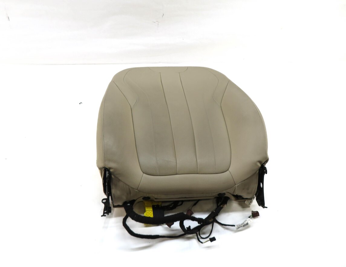 Thumbnail 2: 2016 BMW X5 (F15) RIGHT FRONT PASSENGER UPPER TOP HEATED SEAT CUSHION (BEIGE)