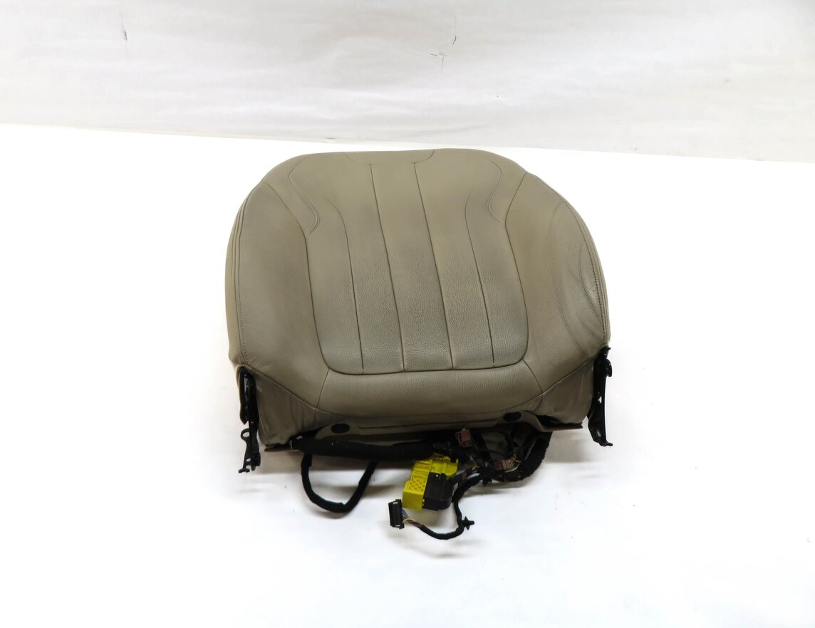 Thumbnail 2: 2016 BMW X5 (F15) LEFT FRONT DRIVER UPPER TOP HEATED SEAT CUSHION (BEIGE)