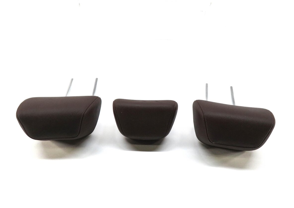 Thumbnail 3: 2010 MERCEDES E350 (W212) REAR LEFT CENTER RIGHT SEAT HEADREST SET (BROWN 254A)